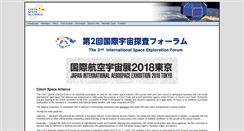 Desktop Screenshot of czechspace.eu